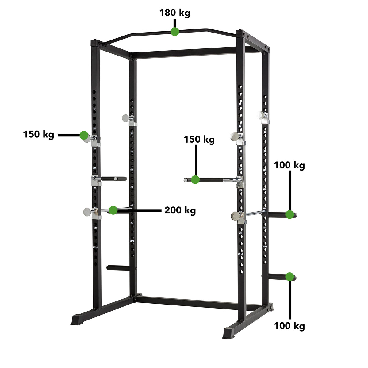 Squat-øvelse TUNTURI WT60 Power Rack