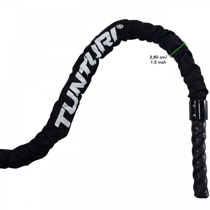 Tunturi Pro Battle Rope med beskyttelse, 15m