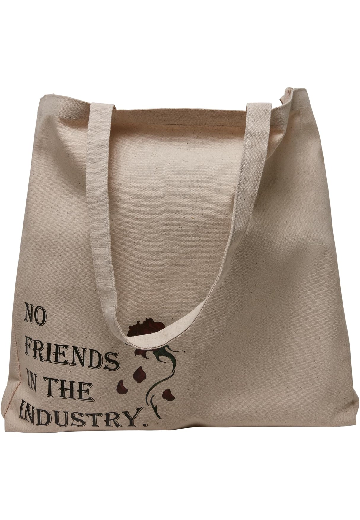 No Friends Oversize Canvas Tote Bag offwhite one size - workoutbrands.com