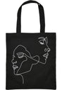 One Line Canvas Bag black one size - workoutbrands.com