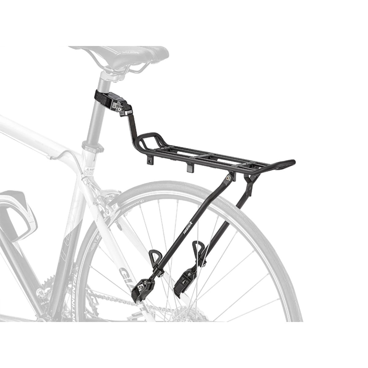 Pakethållare IBERA PakRak Road IB-RA17, 26"-29", 7 kg, svart