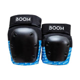 Knä- och armbågsskydd BOOM Basic Double Pad Set, blå