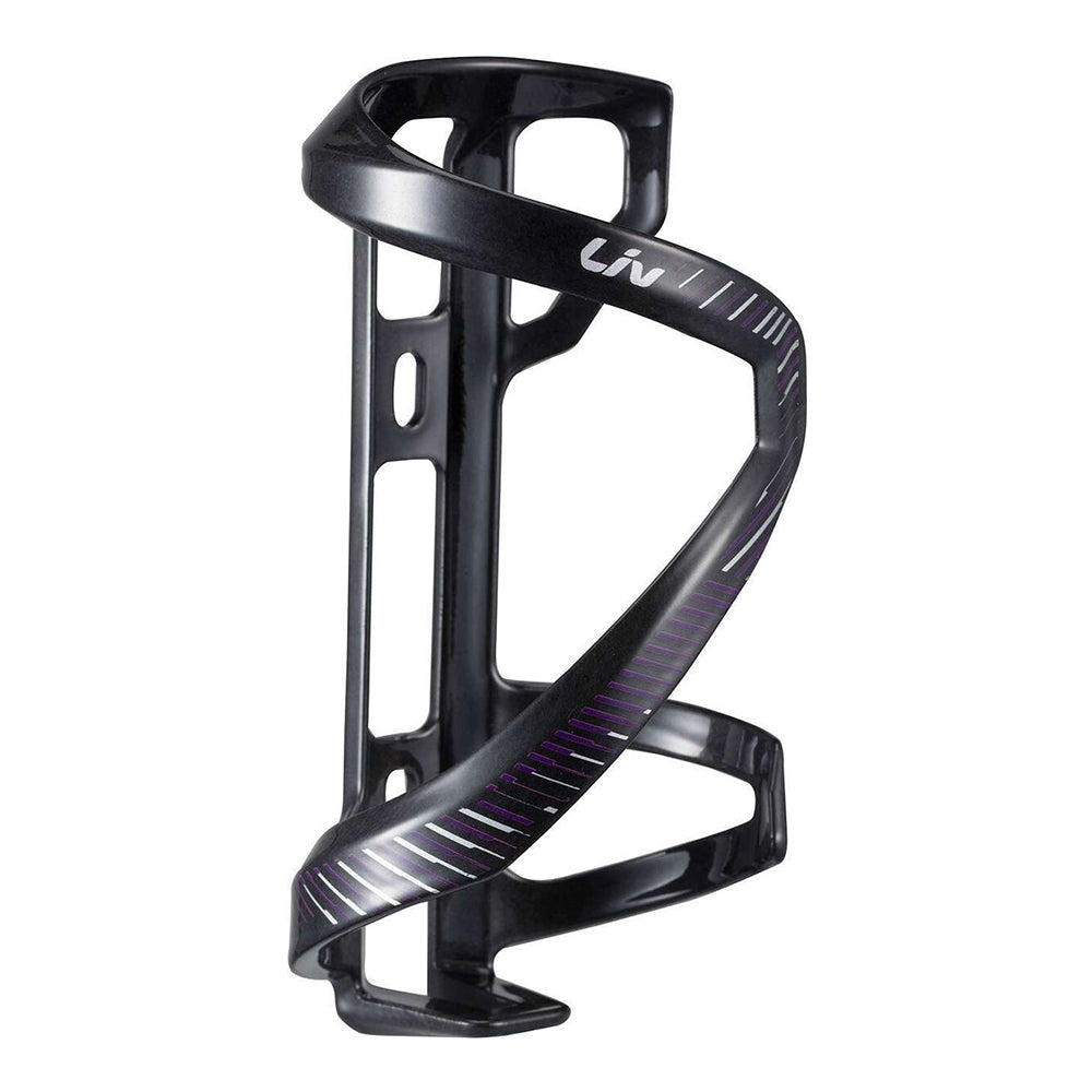 Flaskhållare LIV Airway Composite Sidepull R, Svart/Lila, svart-lila