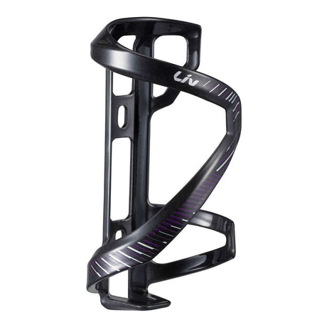 Flaskhållare LIV Airway Composite Sidepull R, Svart/Lila, svart-lila