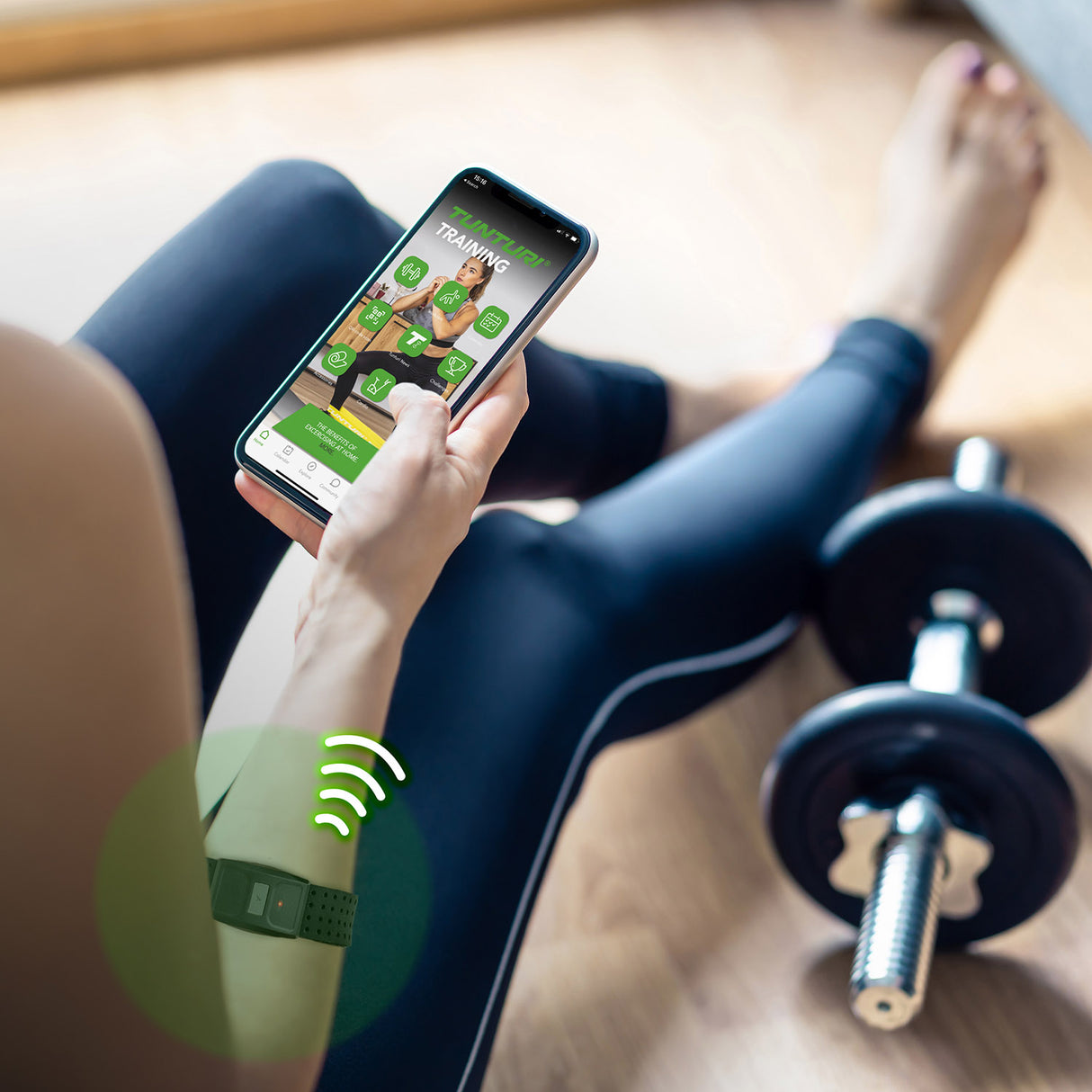 Pulsbånd TUNTURI Aktivitetsarmbånd (BT/ANT+)