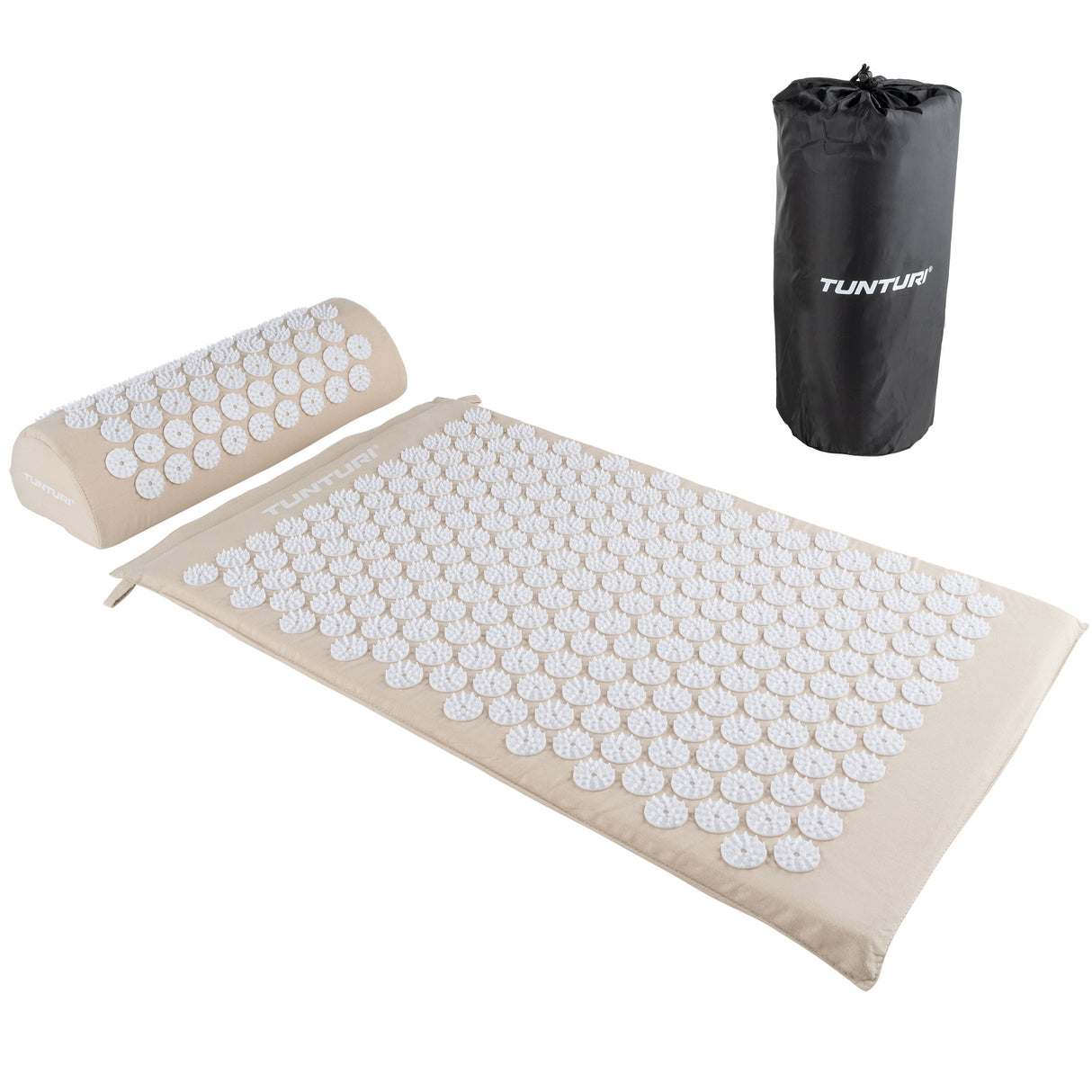 Tunturi Akupressurmadrass och Kudde, Beige