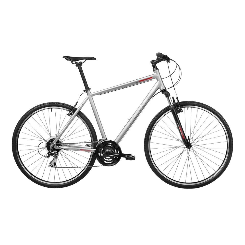 Grå ROMET Orkan 2 M cykel i sidovy