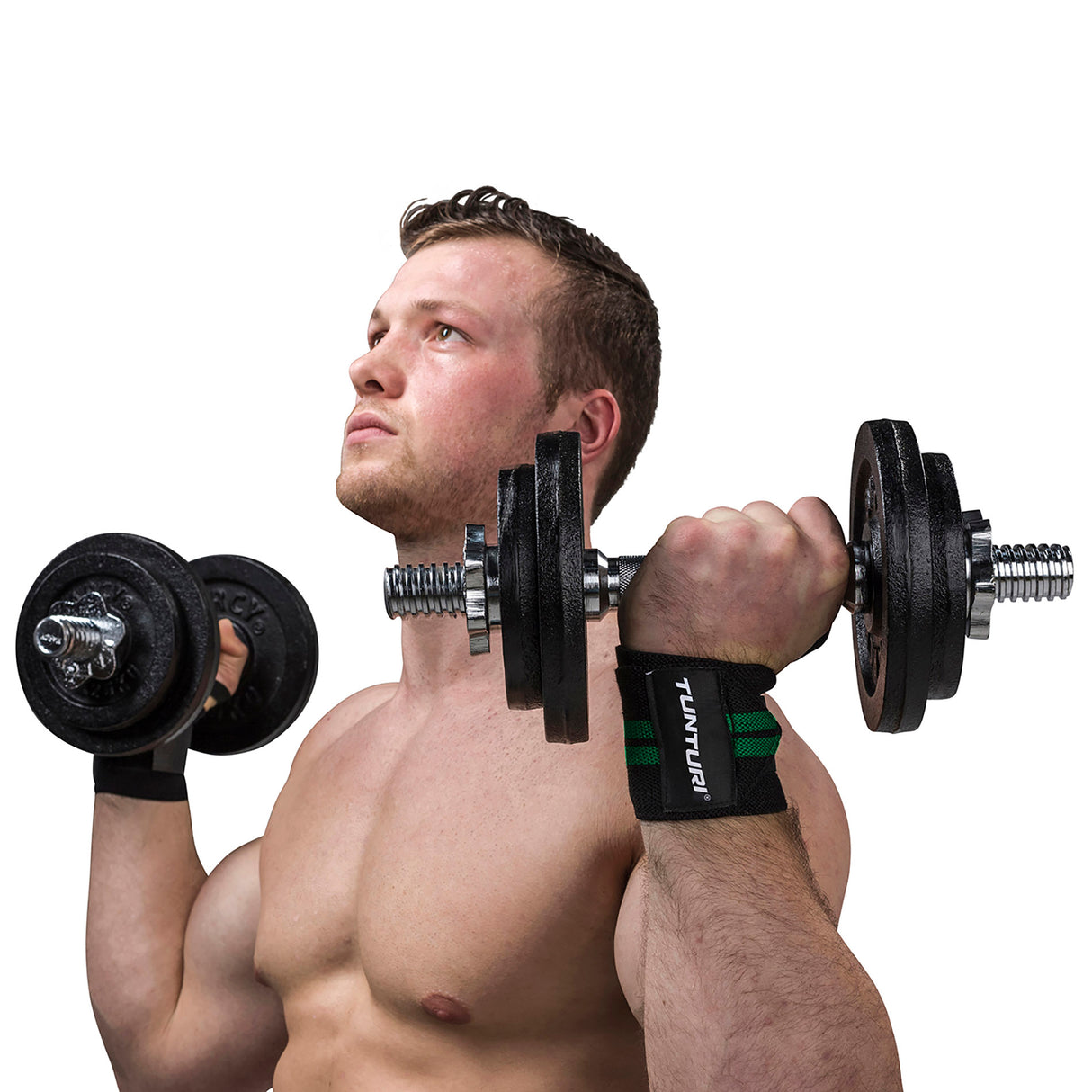 TUNTURI Wrist Wraps, white