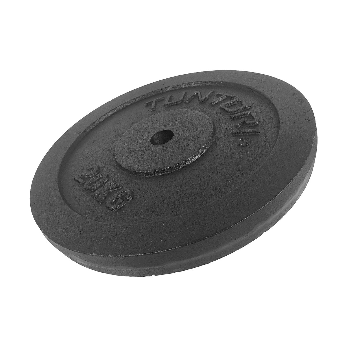 Vægtskive TUNTURI Plate Black, 30 mm, 20 kg