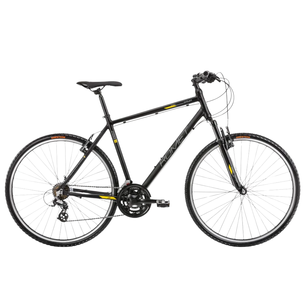 Herrcykel ROMET Orkan M, svart-guld