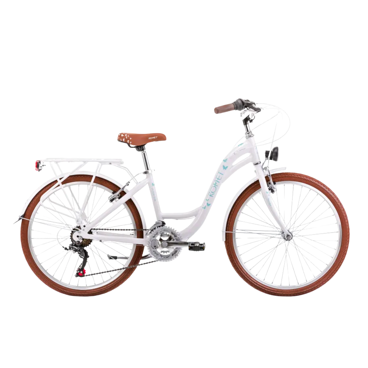 Pigecykel ROMET Panda 1, hvid-blå