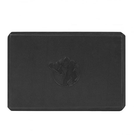 Svarta yoga block med gorilla sports logga