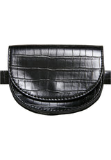 UC Croco Synthetic Leather Double Beltbag