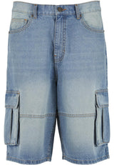 UC Relaxed Denim Cargo Shorts