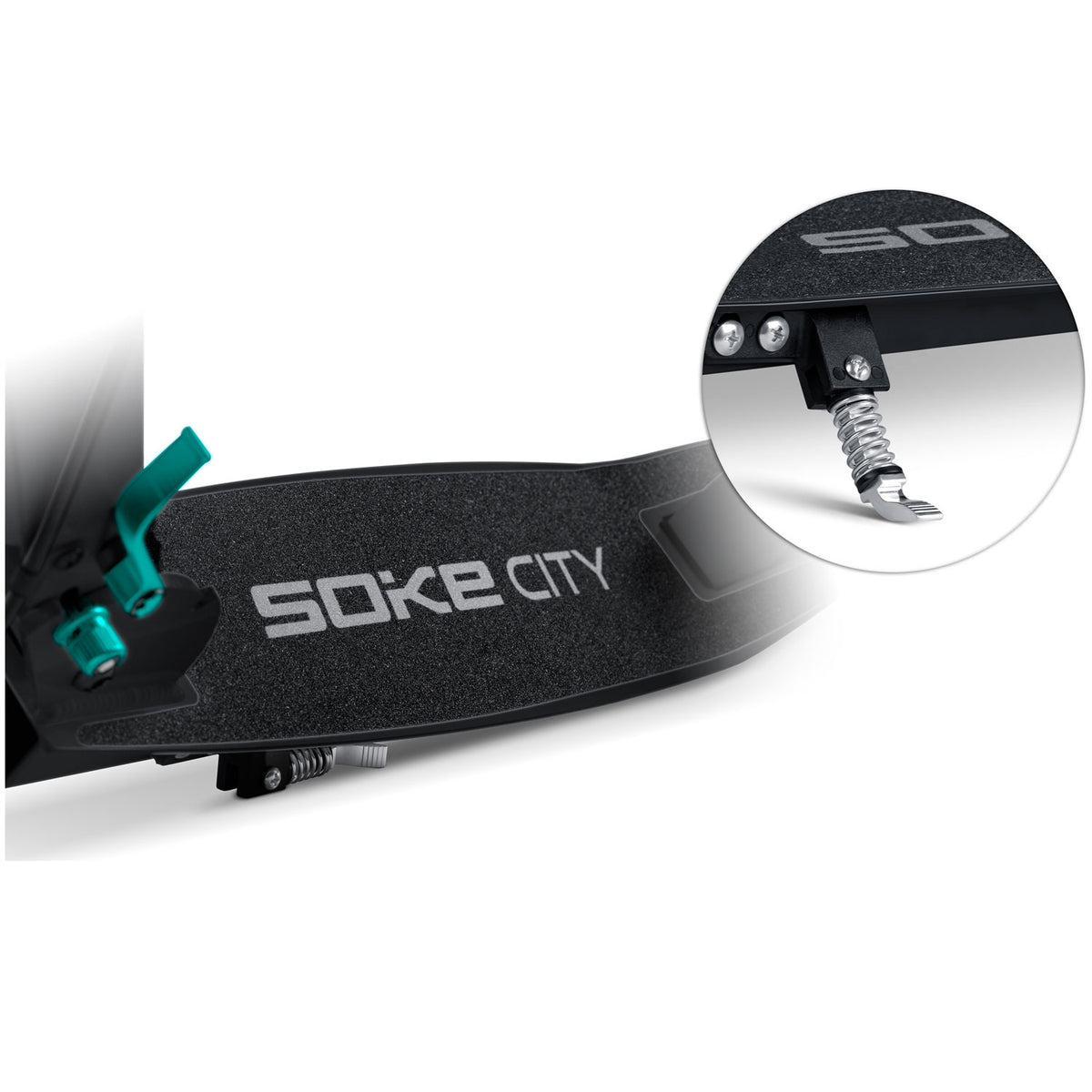 Scooter SOKE City, black-turquoise