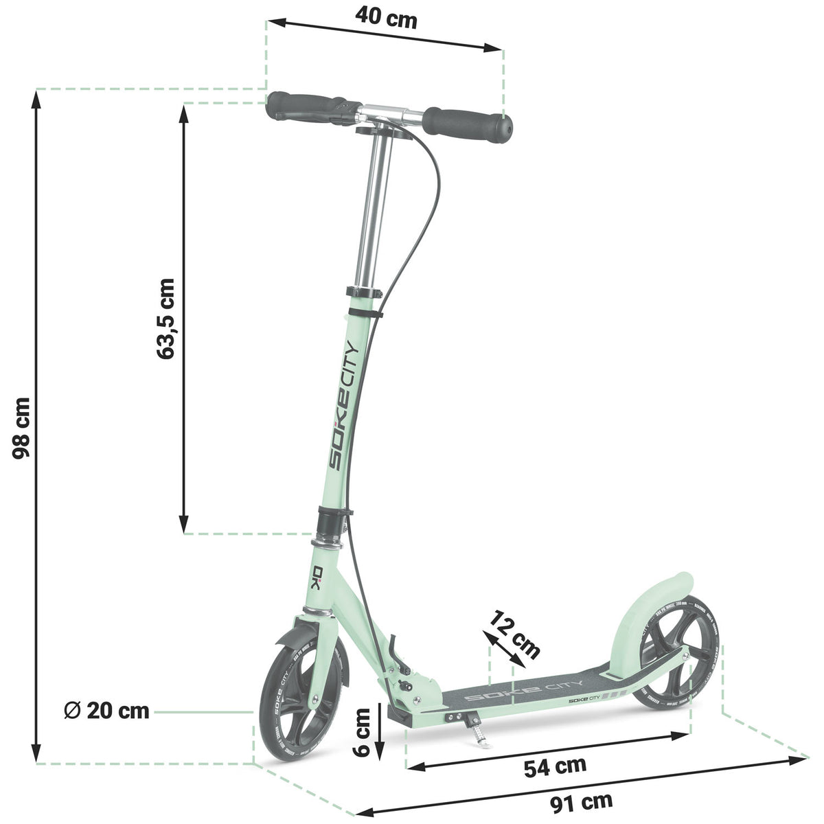 Scooter SOKE City, green