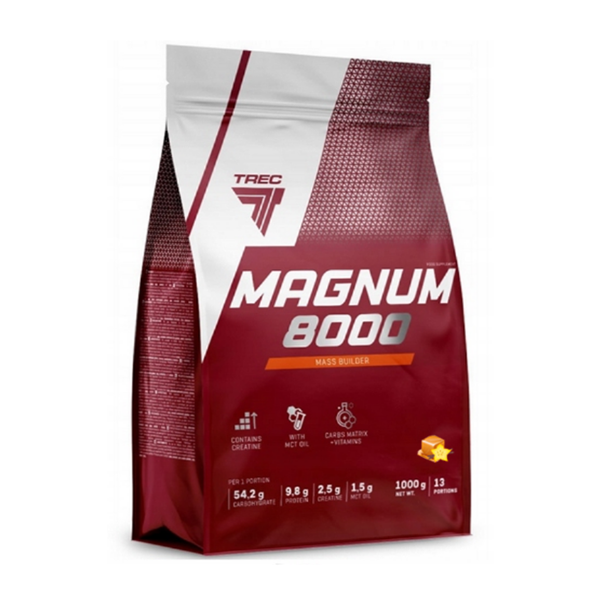 Näringskoncentrat TREC MAGNUM 8000 KARAMELL-VANILJ 1000g