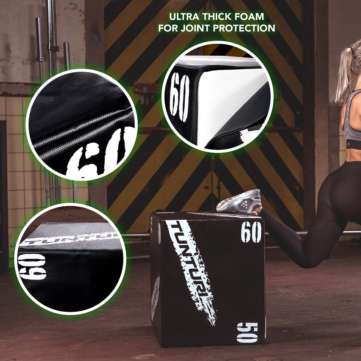 Träningsbox TUNTURI Plyo Box Soft (EVA) 40/50/60cm