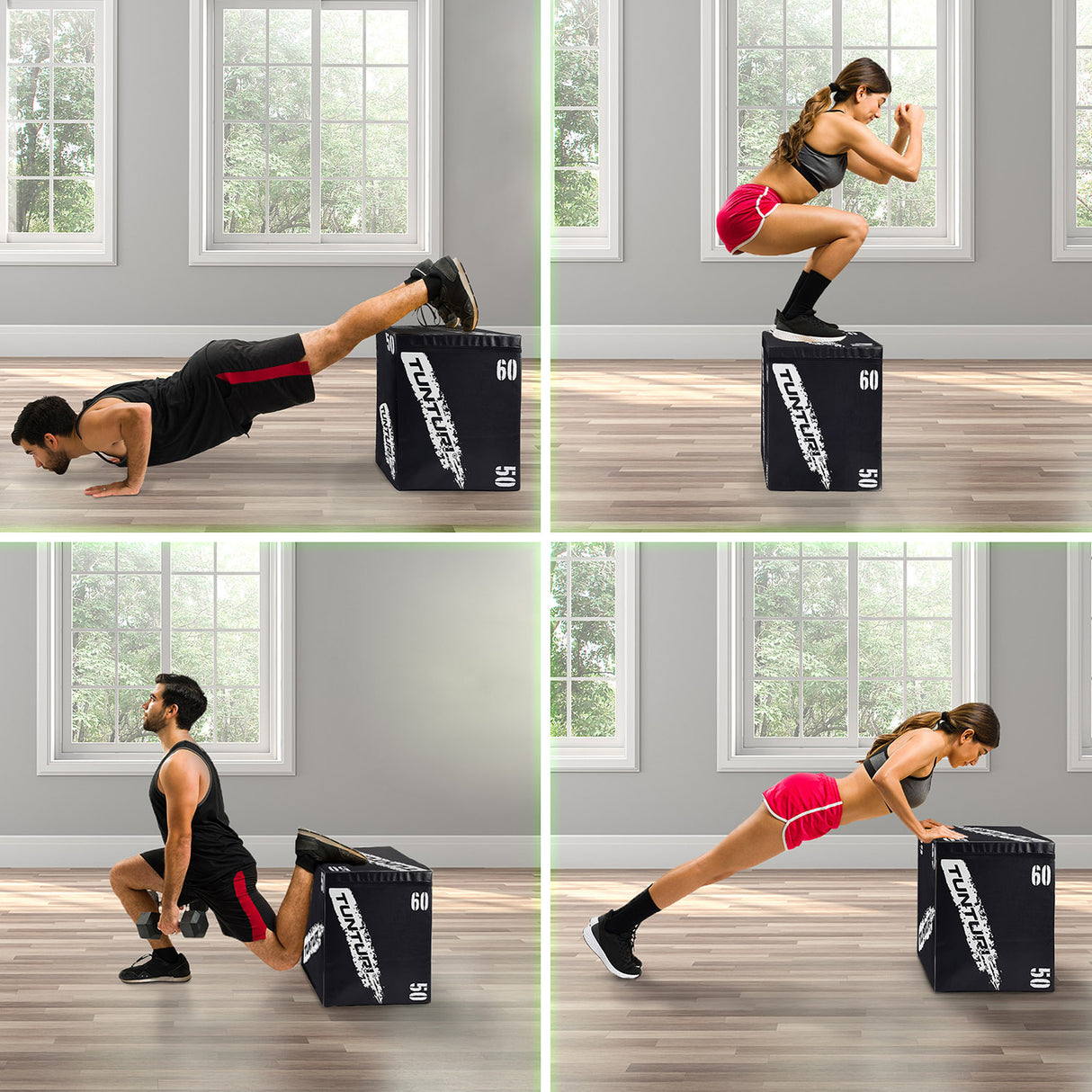 Träningsbox TUNTURI Plyo Box Soft (EVA) 40/50/60cm