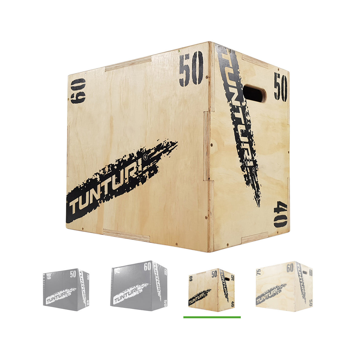 Träningsbox TUNTURI Plyo Box Wood 40/50/60cm