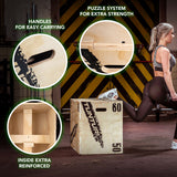 Träningsbox TUNTURI Plyo Box Wood 40/50/60cm