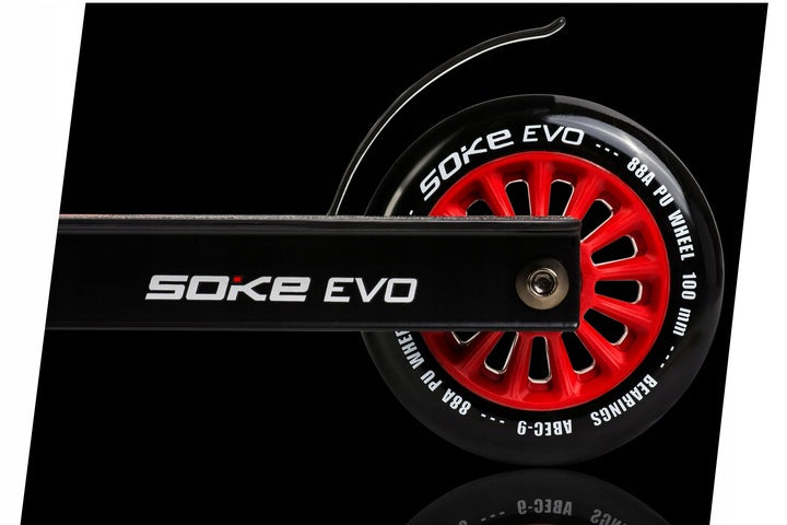 Trick-scooter SOKE EVO, svart-röd