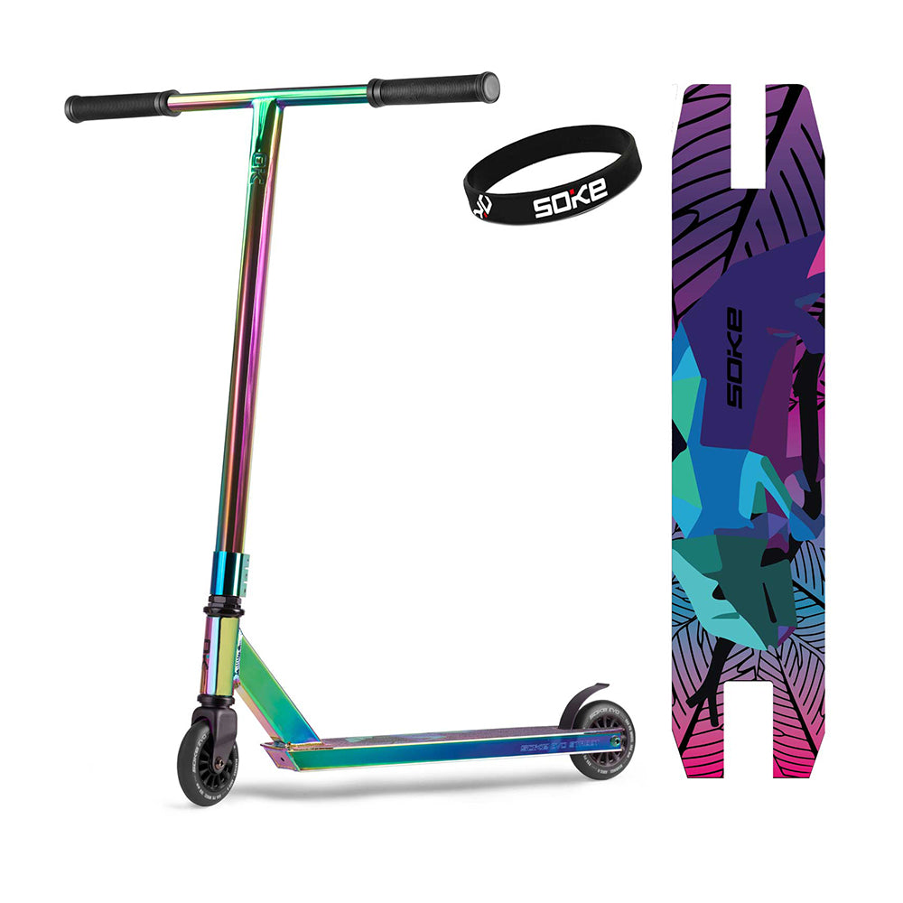 Trick-løbehjul SOKE EVO, neochrome
