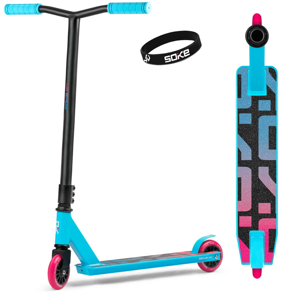Stuntscooter SOKE GO! Turkos