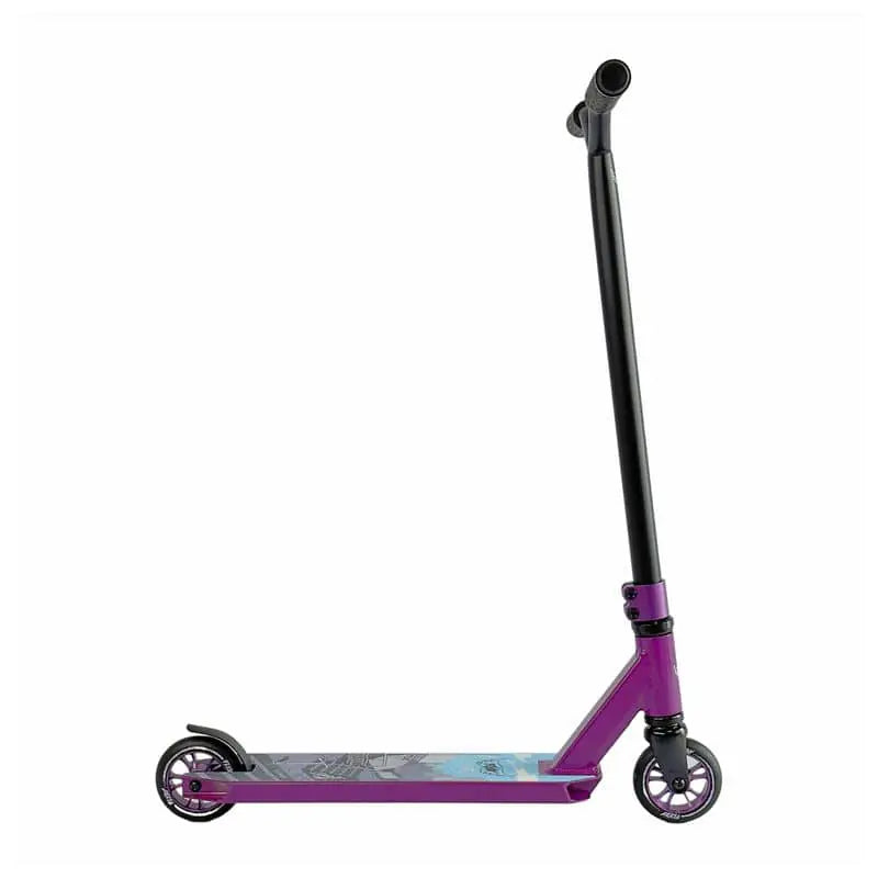 Stuntscooter FLYBY Lite V2 Complete Pro Scooter Svart/Lila