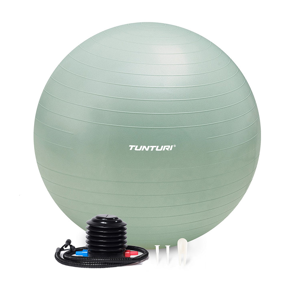 Træningsbold TUNTURI Gymball 65 cm Mint, Anti Burst, grøn