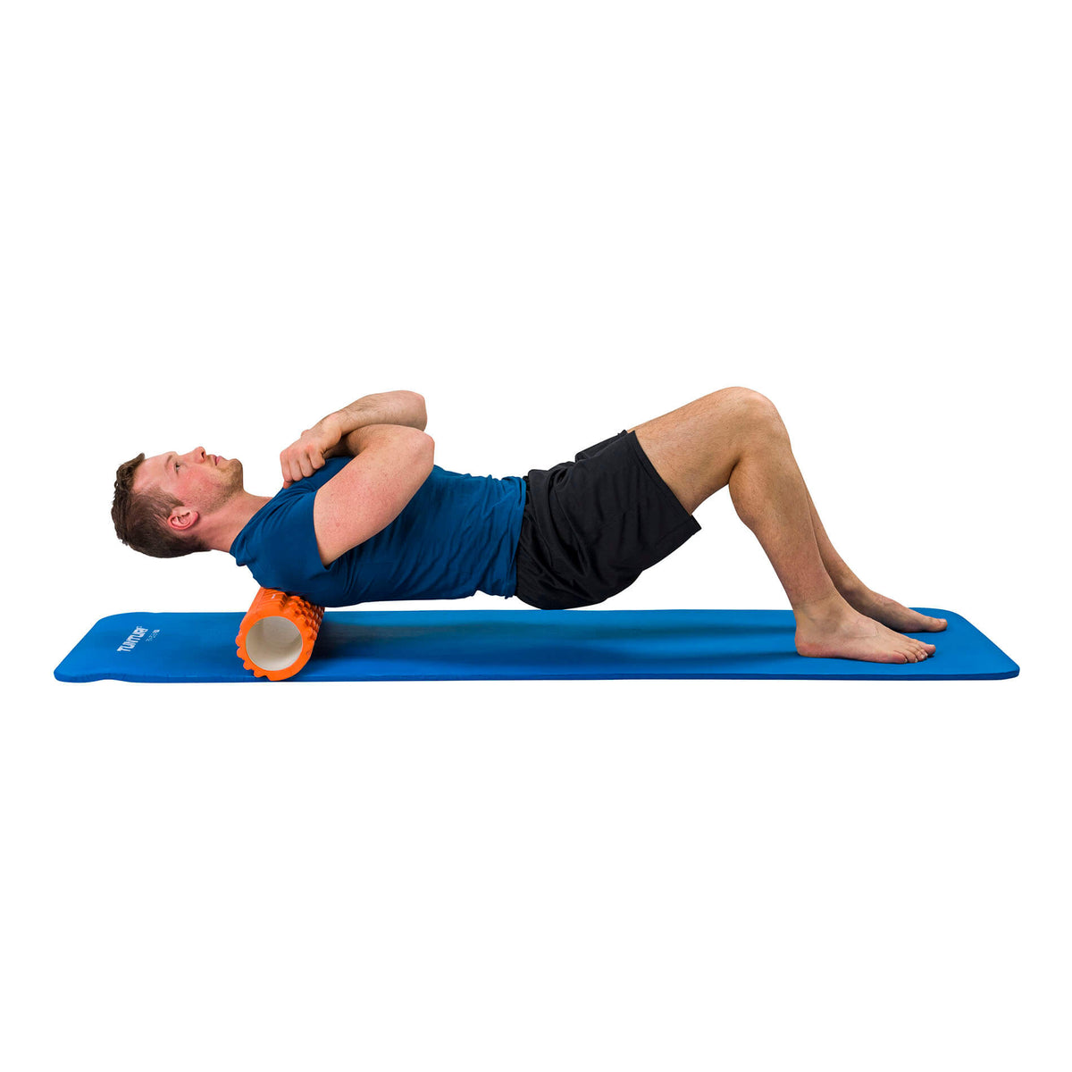Gymnastikmåtte TUNTURI Fitnessmat NBR, blå