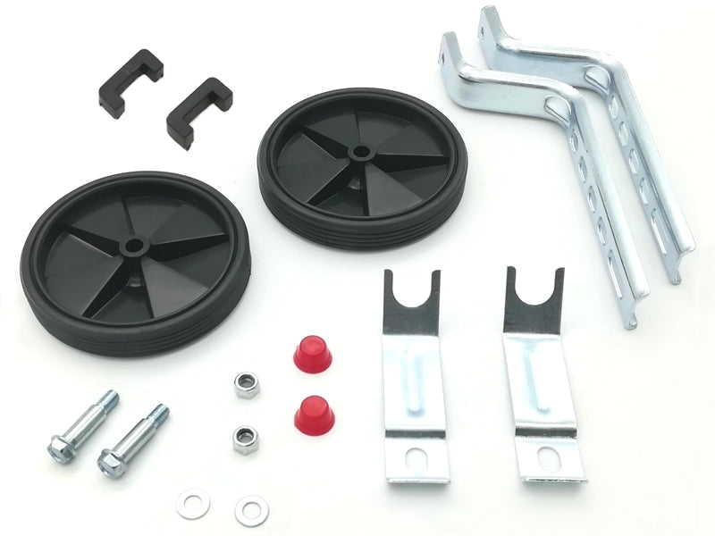 Stödhjul 12-20", svart plast