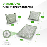 Akupressurmadrass och kudde TUNTURI PRO Akupressurmadrass och kudde, Mint