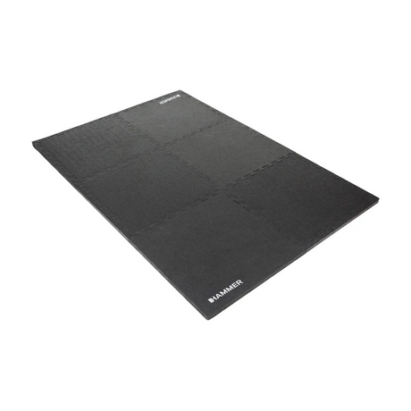 HAMMER Puzzlemat Professional træningsmåtte, 156 x 104 x 2,5 cm, 6 dele