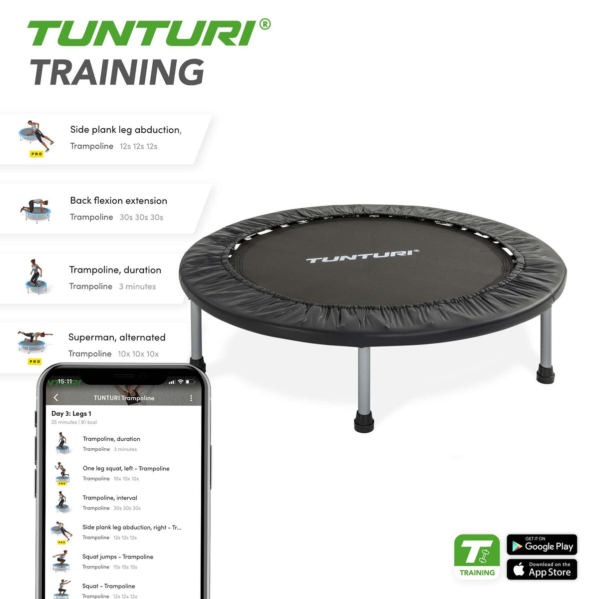 Trampolin TUNTURI Funhop Trampolin 125cm