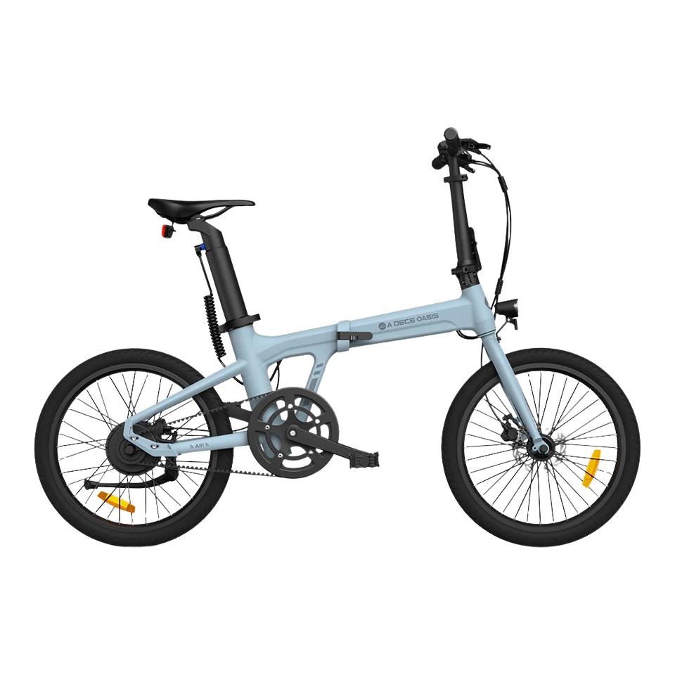 Hopfällbar elcykel ADO A20 AIR, blå
