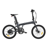 Hopfällbar elcykel ADO A20 AIR, grå