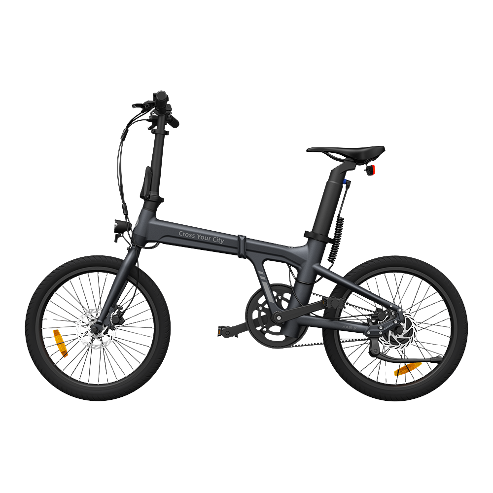 Hopfällbar elcykel ADO A20 AIR, grå