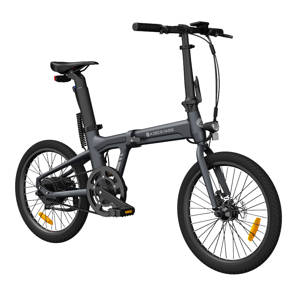 Hopfällbar elcykel ADO A20 AIR, grå