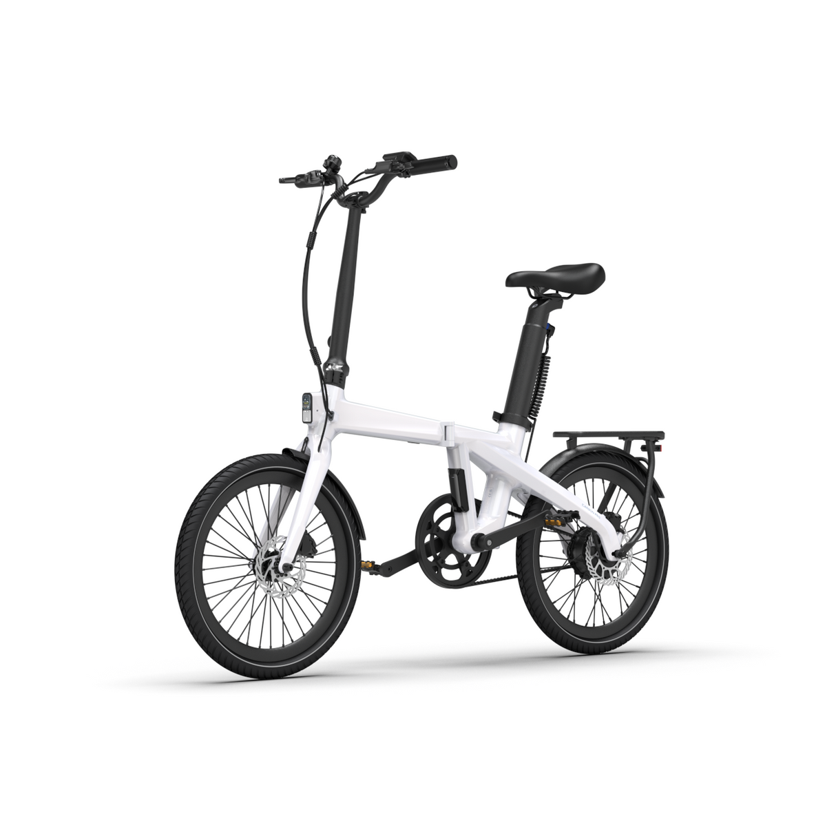 Hopfällbar elcykel ADO Air Carbon PRO, Vit