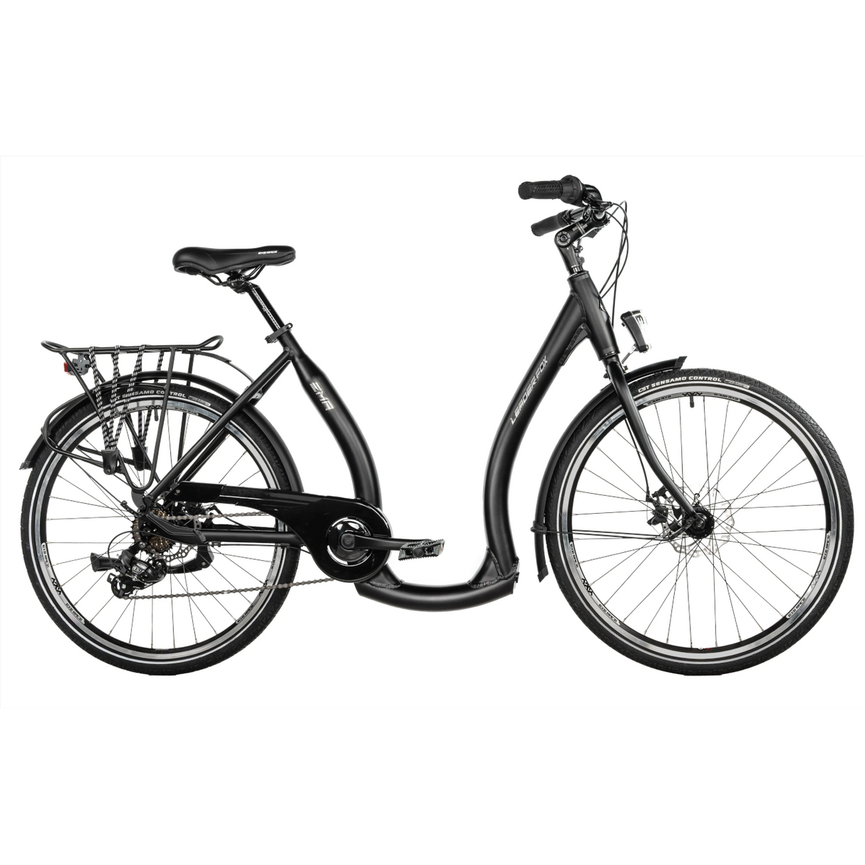 Cykel med extra låg ram LEADER FOX Ema 26" Lady, Svart
