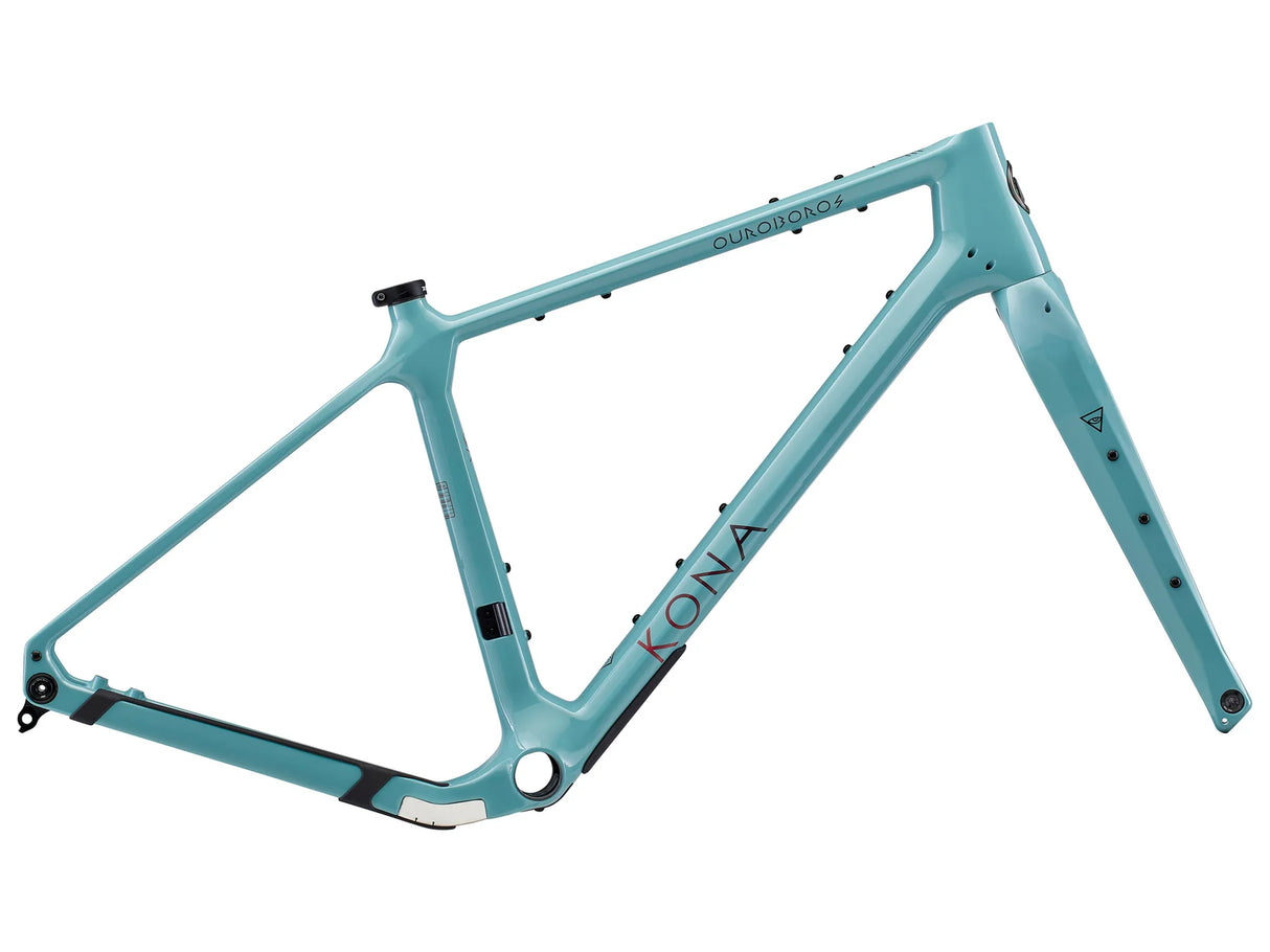 Gravelbike KONA Ouroboros CR/DL, Gloss Harbor Gray (Green)