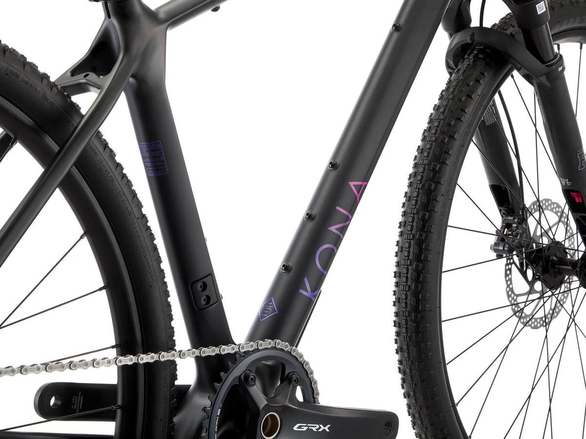 Gravelcykel KONA Ouroboros CR, mat kulfiber