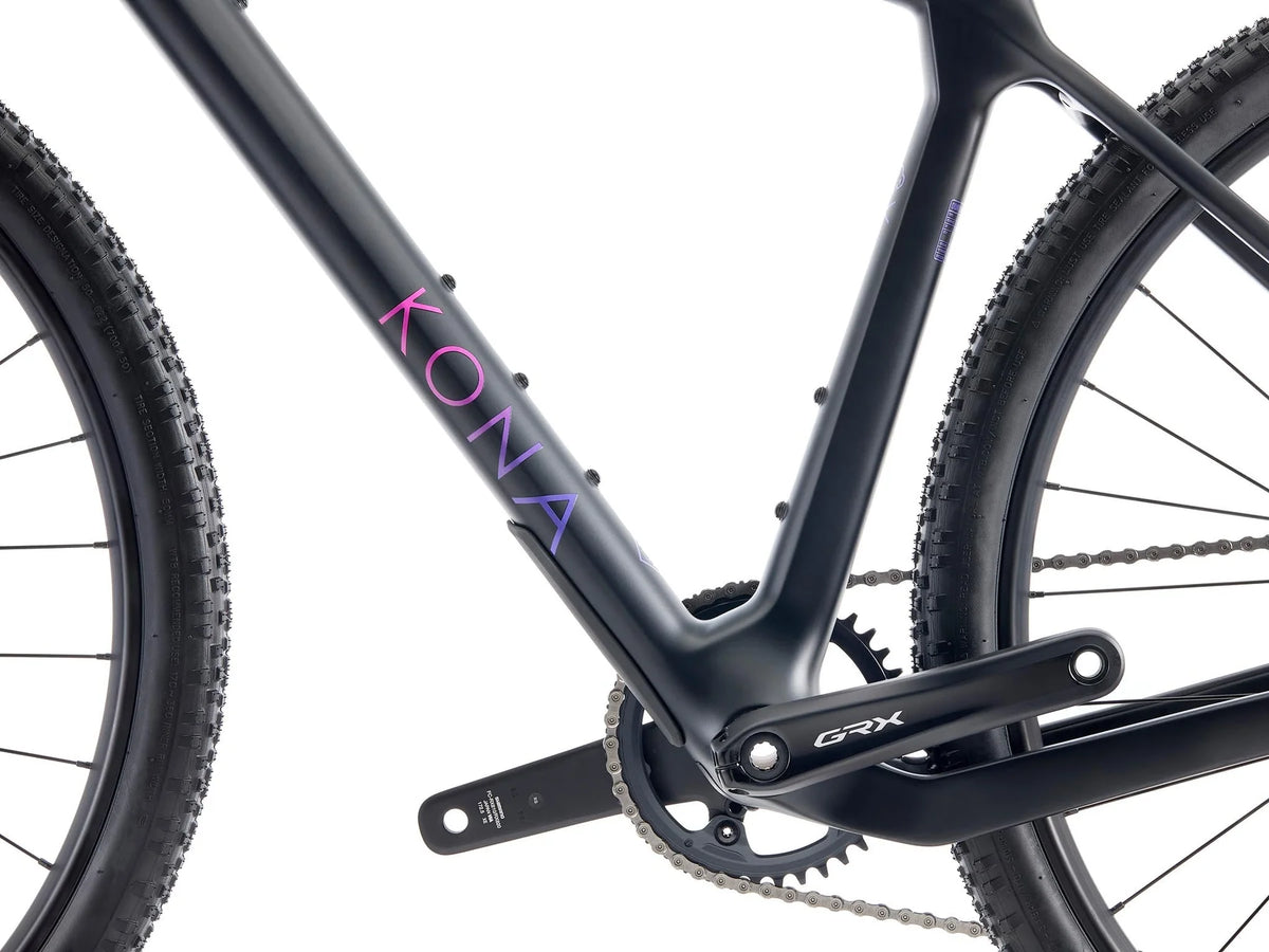 Gravelcykel KONA Ouroboros CR, mat kulfiber