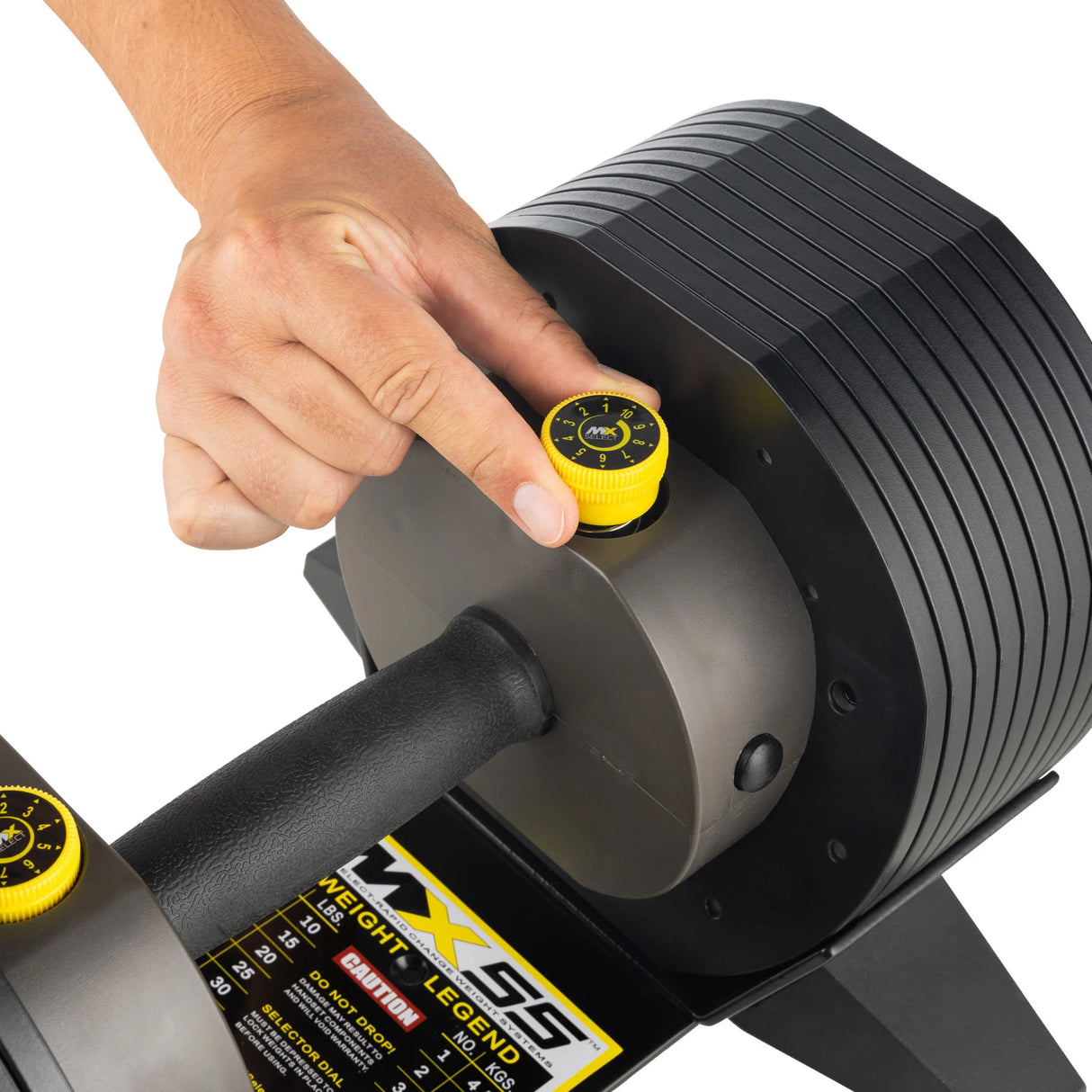 Justerbar hantel TUNTURI MX55 Hantel 4,5-24,9 kg