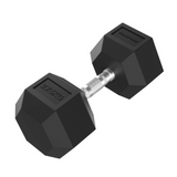 Hantel TUNTURI Platinum Hex Rubber Dumbbell, 10kg