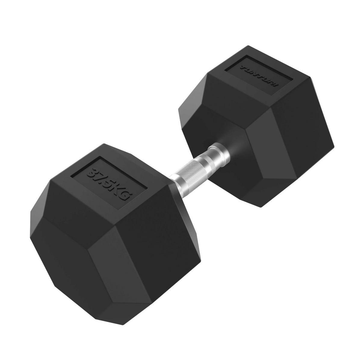 Hantel TUNTURI Platinum Hex Gummibelagd Hantel, 37,5 kg