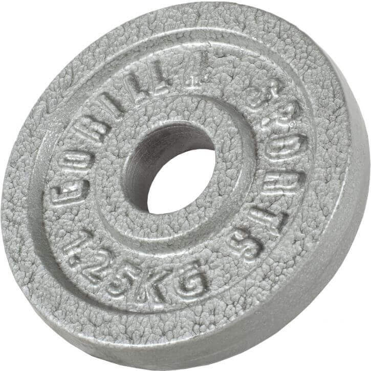 VÆGTSKIVER IRON SILVER 4X5 KG 2X2,5 KG 2X1,25 KG