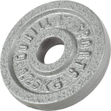 VÆGTSKIVER IRON SILVER 4X5 KG 2X2,5 KG 2X1,25 KG