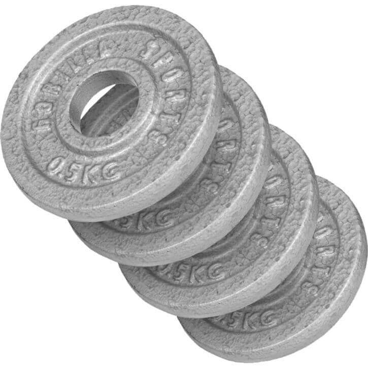VÆGTSKIVER IRON SILVER 0,5–30 KG